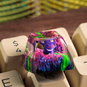 Keycaps Artisanat Forêt Mystique, Keycaps Artisanat Personnalisé, Keycaps Anime Mignons, Keycaps Verts, Ensemble de Keycaps, Keycaps en Bois - Product Image 4