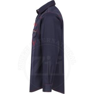 Camisa de Trabajo Ignífuga con Certificación CE, de Algodón Ripstop, Resistente a las Llamas, de Alta Visibilidad para Hombre, con Costuras Soldadas, Paquete de Respirador, Protección Térmica - Product Image 2