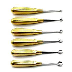 ¡Oferta! Cureta para huesos Spratt Brun de alta calidad con mango dorado, recta, 17 cm y 26 cm, con certificación CE ISO1258 de Grip Surgical - Product Image 5