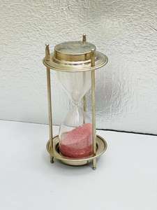 Reloj de arena 3D de 6.5'' con acabado de aluminio y níquel, diseño de cruz, pieza de mesa de fundición de moda para fiesta de graduación - Product Image 5