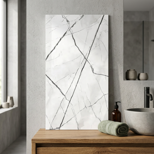 Bratvi White Bianco Staturio Venato 800x1600mm High Glossy Porcelain Glazed Tiles Premium Quality - Product Image 2