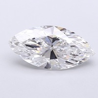 Diamant de laboratoire exclusif de taille marquise, polissage excellent, pierre non montée, 2,5 carats, couleur D, clarté VVS1, pour la fabrication de bijoux.