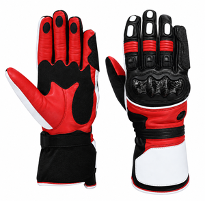 Gants de moto jaunes et noirs de haute qualité avec protection rigide des articulations, paume renforcée pour une meilleure adhérence, et sangle de poignet réglable pour la conduite - Product Image 3