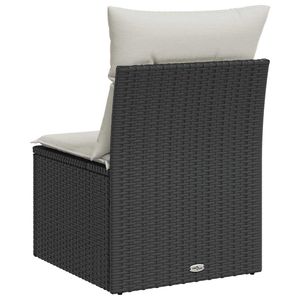 Sedia da Giardino Nera e Bianco Crema - Product Image 6