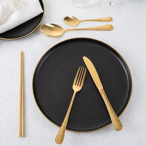 Ensemble de couverts en acier inoxydable de luxe, vaisselle haut de gamme pour hôtel, restaurant, banquet, traiteur et usage domestique - Product Image 1