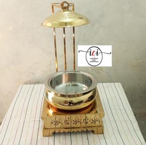 Plat de service isotherme en acier inoxydable écologique pour Biryani de mariage, chauffe-plats de buffet - Product Image 4