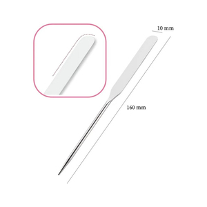 Cosmetic Spatula Pointed Flat Tip Foundation Mixing Rod Professional <b>Makeup</b> Blending <b>Tool</b> Instrument Stainless Steel - Product Image 5