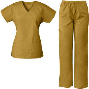 Ensemble de blouses médicales zippées tendance, doux et extensible, uniforme d'infirmière pour hôpital, disponible en plusieurs couleurs et motifs, vente en gros - Product Image 5