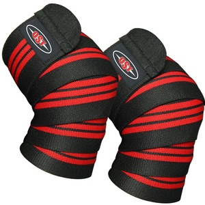 Bandes de genou respirantes unisexes pour la musculation et le powerlifting - Soutien compressif pour les genoux, bandes de genou sur mesure pour squats et soulevés de terre - Product Image 1