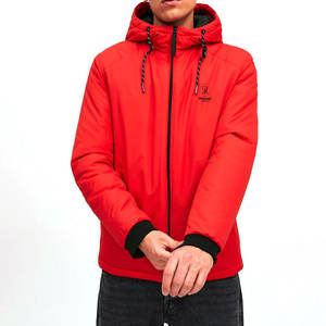 Chaqueta cortavientos para hombre de color sólido con cremallera completa, de calidad premium, ligera, para invierno, a precio económico. - Product Image 1