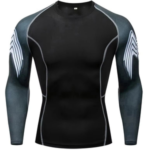 Camiseta de Compresión de Manga Larga para Hombre, Ecológica, de Secado Rápido, Personalizable, UPF50+, Antibacteriana, para Gimnasio y Grappling, Venta al Por Mayor - Product Image 4