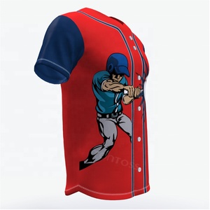 Maillot de baseball personnalisé par sublimation |   Uniformes d'équipe OEM |   Ensemble d'uniformes de baseball respirants et à séchage rapide USA - Product Image 6