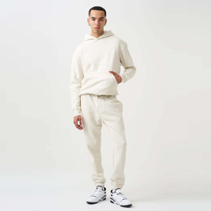Survêtement personnalisé streetwear épais en polyester délavé effet soleil pour homme, coupe droite, avec cordon de serrage, séchage rapide, sportif, polaire automne - Product Image 4