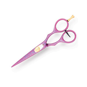 Tijeras de Peluquería Profesionales de Acero Inoxidable de Primera Calidad, Ligeras, de 5.5 Pulgadas, Color Rosa, con Anillo de Dedo Extraíble - Product Image 2