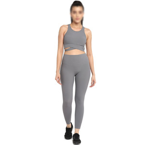 Conjunto de Yoga de Cintura Alta, Ropa Deportiva Activa, Diseño Personalizado, Transpirable, de la Mejor Calidad, Ligero, a la Moda, Precio Razonable, Corte Ajustado - Product Image 1