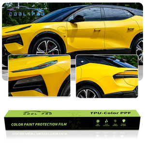 สติกเกอร์สีเหลืองดอกทานตะวันคุณภาพสูง ฟิล์มเปลี่ยนสีแบบด้าน TPU PPF สำหรับหุ้มรถยนต์ ฟิล์มเปลี่ยนสีตามแสง ฟิล์มสีสันสดใสแบบม้วน - Product Image 1