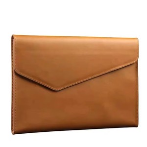 Factory Wholesale Custom Logo Business Sling Genuine Leather <b>Laptop</b> <b>Sleeve</b> for Men with Protective Design LS-0287 - Product Image 6