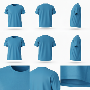 T-shirt décontracté pour homme en coton doux et respirant à manches courtes pour usage quotidien, logo personnalisé, vente en gros - Product Image 5