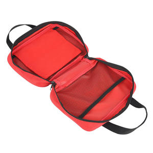 Boîte de rangement médicale compacte, conteneur de premiers secours robuste avec fermeture éclair sécurisée et bande de sécurité réfléchissante pour voiture - Product Image 5