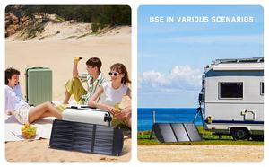 80W 19.8V taşınabilir GÜNEŞ PANELI Mono Cells hücreleri 2 veya 4 dilimleri paneli USB DC portları açık yürüyüş kamp için özelleştirilebilir - Product Image 6