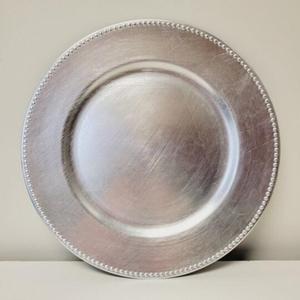 Platos y bandejas metálicas de alta calidad para restaurantes, eventos, decoración de mesas, platos plateados, tamaño personalizado disponible. - Product Image 4