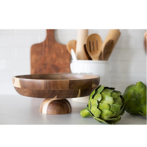 Bol à mélanger de collations de légumes de fruits de bol en bois de conception attrayante pour le bol de service de restaurant et d'hôtel - Product Image 2