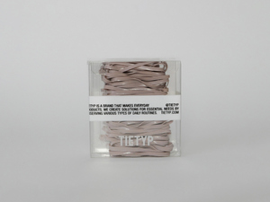 Élastiques à cheveux TIETYP, bandeaux en caoutchouc élastique, couleur unie, minimaliste, moderne, usage quotidien, pour femmes, emballage en carton, fabriqué en Corée - Product Image 3