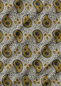 Aura Digital Flat Crepe LuxeFlow Printed Chroma Wave Woven Combed 120GSM Indian Style Anti-Bacteria Eco-Friendly Organic Home - Product Image 5
