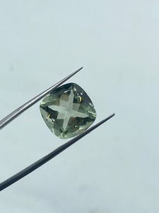 Natural High Quality Green Amethyst Gemstone Loose Stone 10.26Carat 14MM Green <b>Colour</b> Jewelry Making - Product Image 3