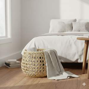 X GENTONG Ensemble de 2 paniers artisanaux en écorce de bananier - Product Image 4