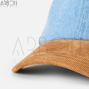 Casquettes 6 panneaux en tissu denim premium 2026 avec sangle réglable au dos, broderie personnalisée, service OEM ODM - Product Image 5