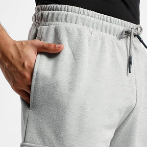 Quick Dry Eco-Friendly Breathable Cotton/<b>Polyester</b> <b>Jogger</b> Pants Men Gym Running Casual Streetwear Loose Fit Plain Track Pants - Product Image 4