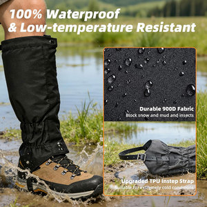 Polainas de Nylon Ajustables e Impermeables al por Mayor |   Protección Duradera para Botas de Nieve |   Equipo para Senderismo, Caza y Escalada al Aire Libre - Product Image 3