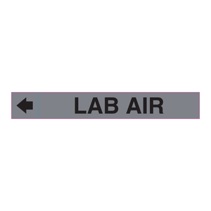 LAB AIR Heat-Resistant <b>PVC</b> <b>Adhesive</b> Label for Laboratory HVAC Duct Marking - Product Image 1