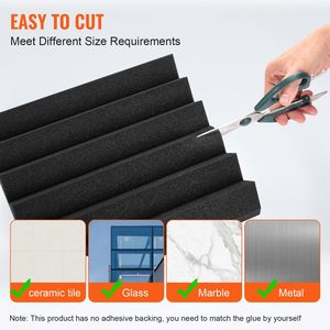 Confezione da 36 Pannelli Fonoassorbenti ad Alta Densità 12 X 12 X 2 Pollici, Pannelli Insonorizzanti per Pareti con Resistenza al Fuoco - Product Image 4
