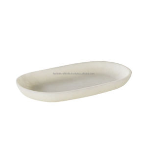 Resin Marble Serving Tray Jewelry Plate Terrazzo Bathroom Amenity Tray for Hotel Resin Tray Marble serving tray Jewelry plate - Product Image 4
