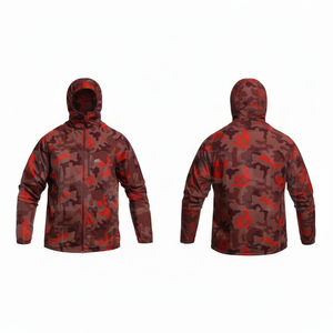 Veste coupe-vent légère et imperméable à capuche camouflage pour homme, idéale pour les activités sportives décontractées en extérieur – Collection Hiver - Product Image 2