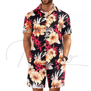 Ensembles de vêtements pour hommes de haute qualité, chemises et shorts hawaïens imprimés, pour la plage, les vacances d'été, séchage rapide, respirant - Product Image 4