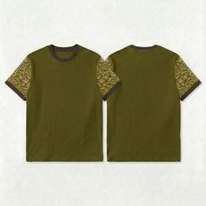 Camiseta Básica de Algodón Pesado 250GSM de Manga Corta para Hombre, Corte Holgado y Recto, Color Liso, Estilo Urbano, Camisetas Europeas para Hombre - Product Image 5