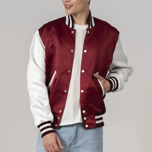 Vestes en satin pour hommes personnalisées, 100% polyester, imperméables, tricotées, OEM, qualité supérieure, best-sellers - Product Image 5