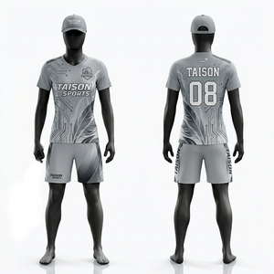 ชุดแบดมินตันหญิง 185 GSM ผ้าโพลีเอสเตอร์พรีเมียม Dri Fit สีส้มทอง ตัดต่อสีตัดกัน ชุดกีฬาปักโลโก้ - Product Image 4