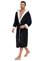 Peignoir d'hiver à capuche en tissu éponge pour homme, taille plus, doux, chaud, moderne, décontracté, pour la plage