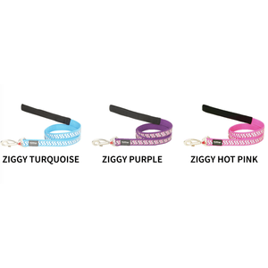 Qpet Fixed Dog <b>Leads</b> - Reflective ZIGGY Range Purple (Large) - Product Image 4