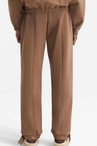 Pantalones de hombre personalizados con logo, de felpa de algodón, casuales, de invierno, oscuros, con pliegues frontales, de secado rápido, holgados, de pierna recta, con cremallera, estilo urbano. - Product Image 2