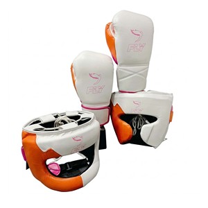 Ensemble d'entraînement de boxe personnalisé de haute qualité – Gants, protège-tête et protège-guêtres en cuir PU de couleur personnalisable - Product Image 4