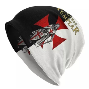 Bonnet tricoté personnalisé pour femmes et hommes, motif Fils d'Veuve Maçonnique, bonnet chaud d'automne et d'hiver, accessoire maçonnique - Product Image 1