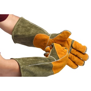 Gants de travail en cuir de vachette robustes et durables, résistants à la chaleur, imperméables, antidérapants, sans silicone, sans poudre - Product Image 6
