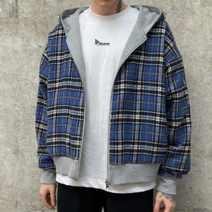 Sweat à capuche zippé intégral pour homme, coupe oversize et carrée, épaules tombantes, 100% coton réversible double couche, de haute qualité et confortable - Product Image 2