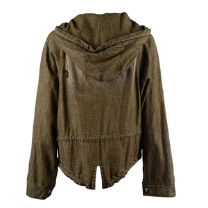 Veste en jean premium pour femme, style Y2K, chic, oversize, courte, vintage, légère, respirante, avec ceinture et boutons, tendance - Product Image 4