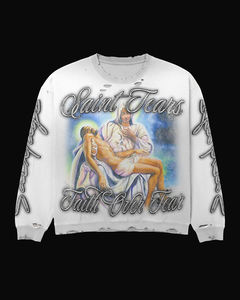 2026 Sweat à capuche unisexe oversize personnalisé avec motif en relief, style High Street Hip Hop à épaules tombantes, pour hommes et femmes, effet délavé vintage - Product Image 6